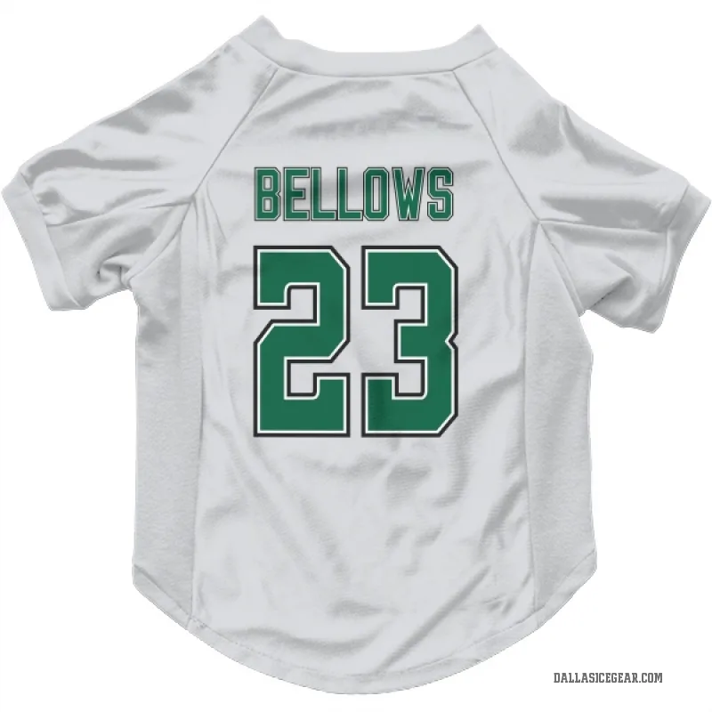 Brian Bellows White Dallas Stars Cat & Dog Pet Jersey