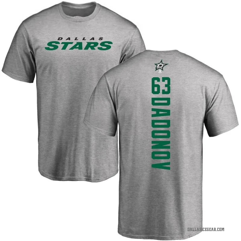 Evgenii Dadonov Men's Ash Dallas Stars Backer T-Shirt -