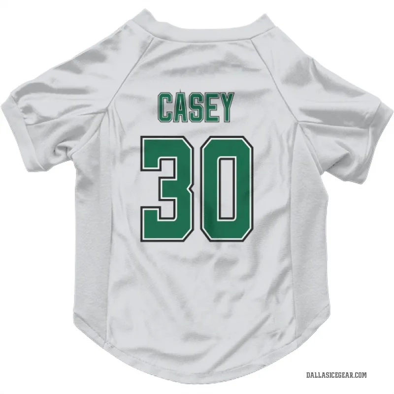 Jon Casey White Dallas Stars Cat & Dog Pet Jersey