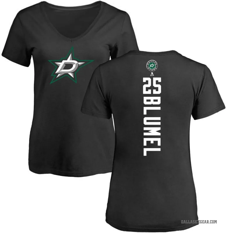 Matej Blumel Women's Black Dallas Stars Backer T-Shirt -