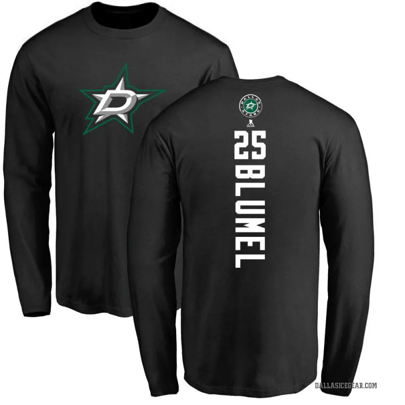 Matej Blumel Youth Black Dallas Stars Backer Long Sleeve T-Shirt -